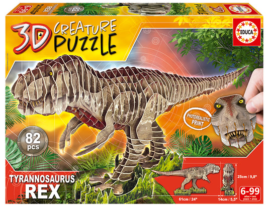 T-REX 3D CREATURE PUZZLE 82 BRIKKER