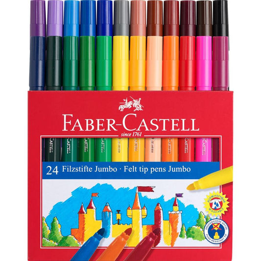TUSSER JUMBO FABER CASTELL 24 STK