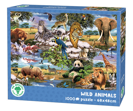 MR. BROCCOLI WILD ANIMALS 1000 BRIKKER