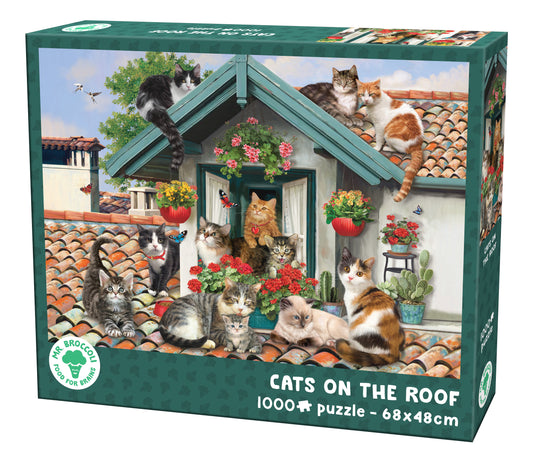 PUSLESPIL 1000 BRIKKER MR. BROCCOLI CATS ON THE