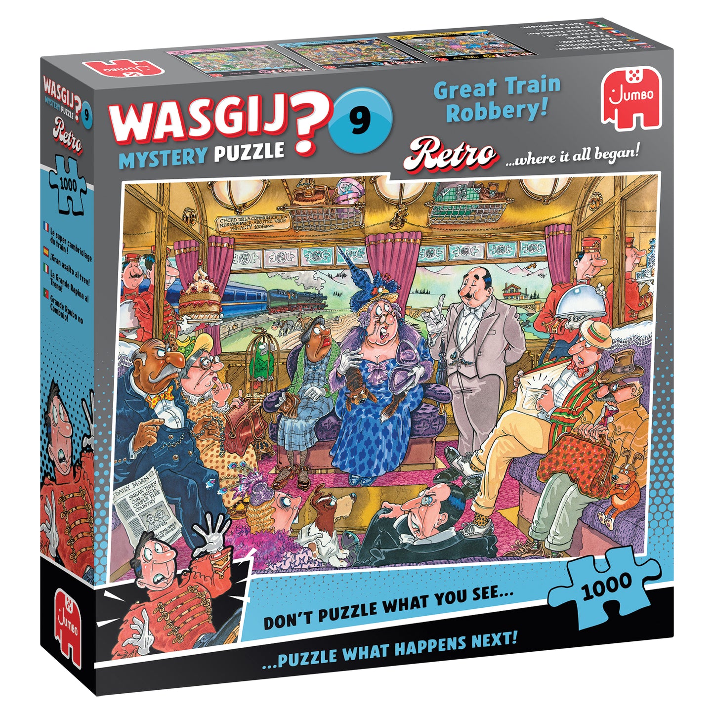 WASGIJ RETRO THE GREAT TRAIN ROBBERY 1000