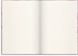 NOTESBOG LINJERET A5 GARDEN DREAMS VIOLETS
