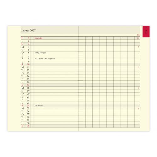 FILOFAX MÅNEDSOVERSIGT POCKET 2027