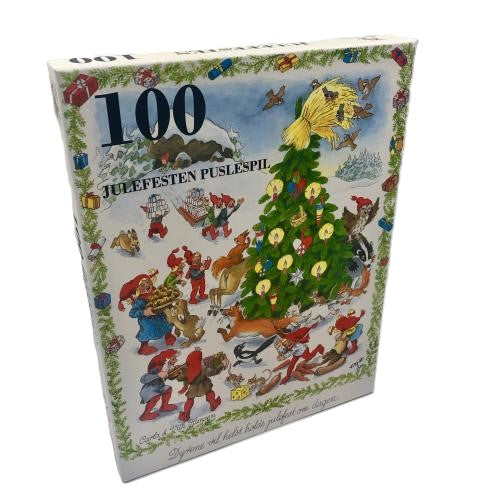 JULEFESTEN PUSLESPIL 100 BRIKKER