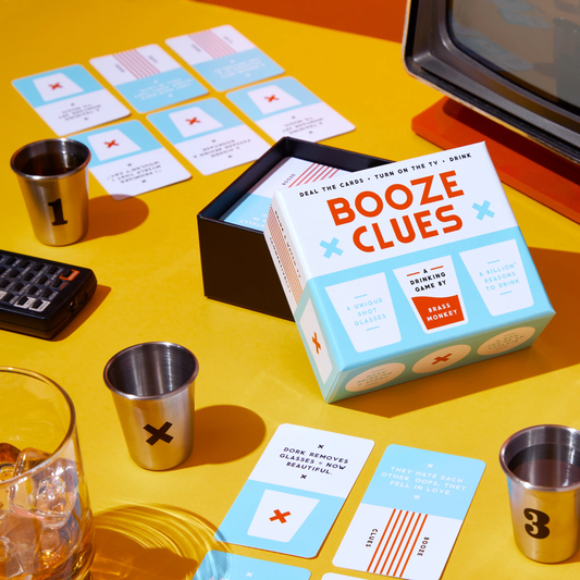 BOOZE CLUES DRINKING GAME SET
