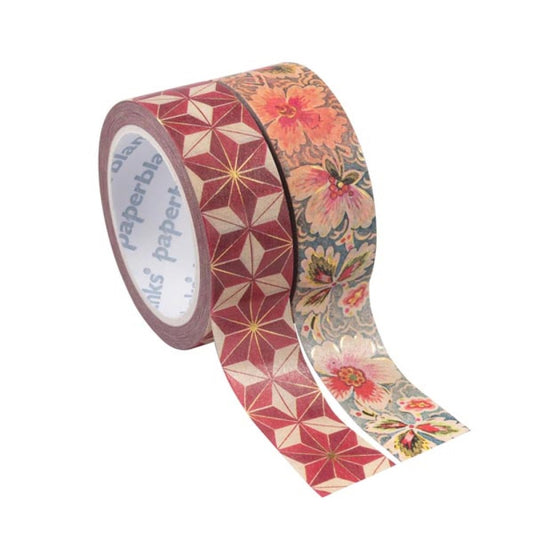 WASHI TAPE MIXED FILIGREE/FLORAL IVORY