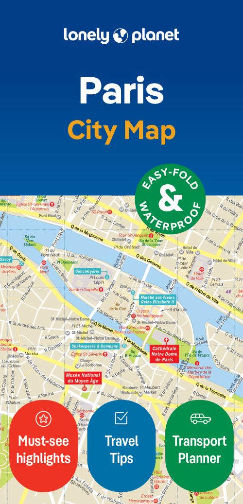 PARIS LONELY PLANET CITY MAP
