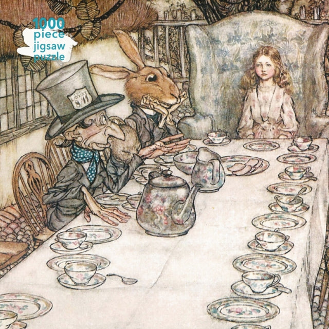 A MAD TEA PARTY BY ARTHUR RACKHAM 1000 BRIKKER