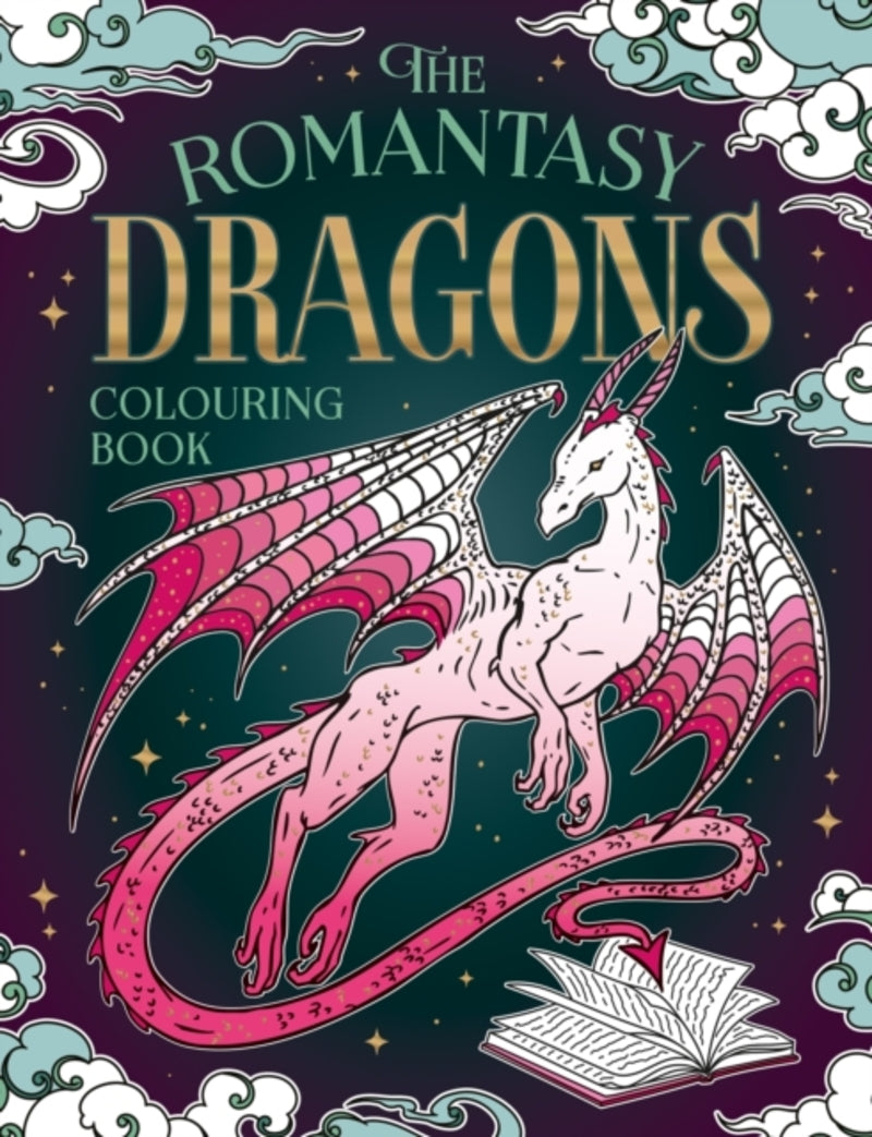 THE ROMANTASY DRAGONS COLOURING BOOK