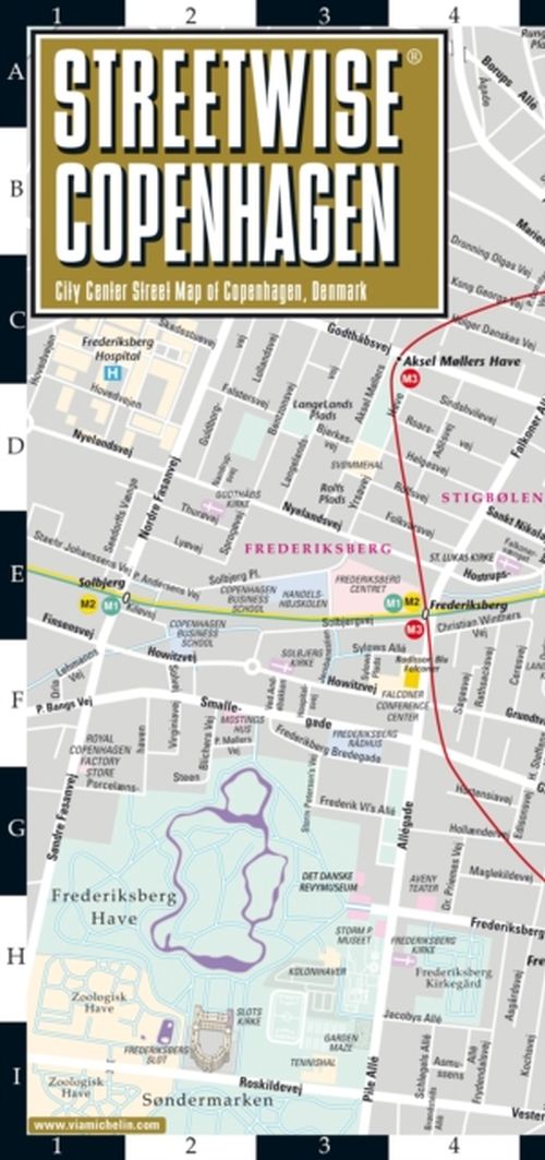 STREETWISE COPENHAGEN - CITY MAP