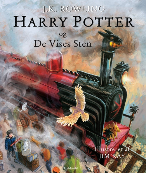 HARRY POTTER OG DE VISES STEN ILLUSTRERET