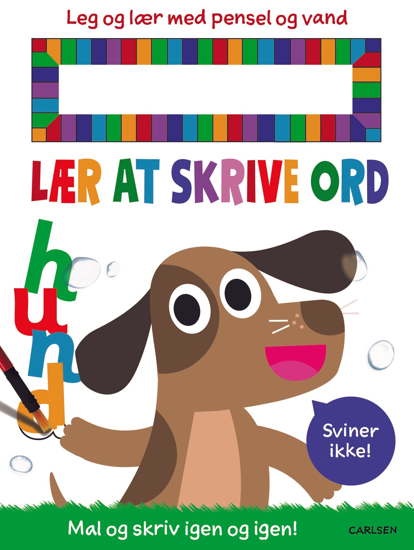LÆR AT SKRIVE ORD - LEG OG LÆR MED PENSEL OG VAND