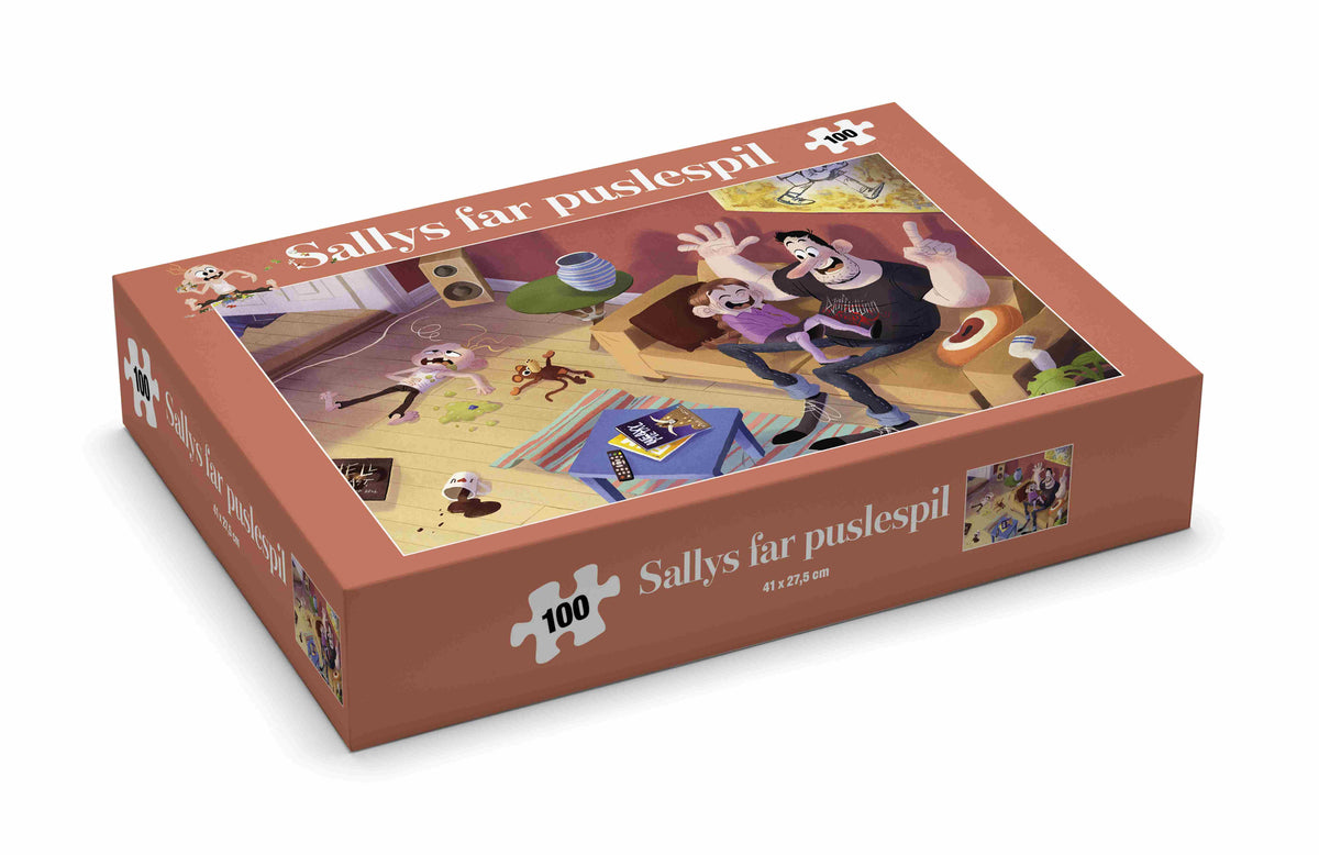 SALLYS FAR PUSLESPIL, 100 BRIKKER
