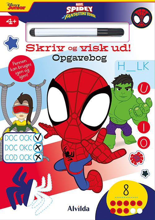 MARVEL - SPIDEY - SKRIV OG VISK UD