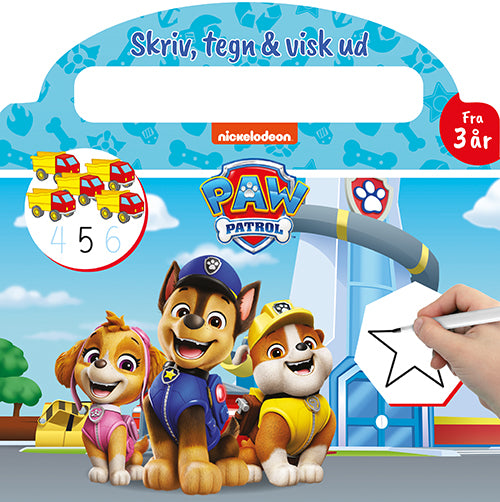 PAW PATROL - SKRIV OG VISK UD (PAPBOG MED IKKE-PER