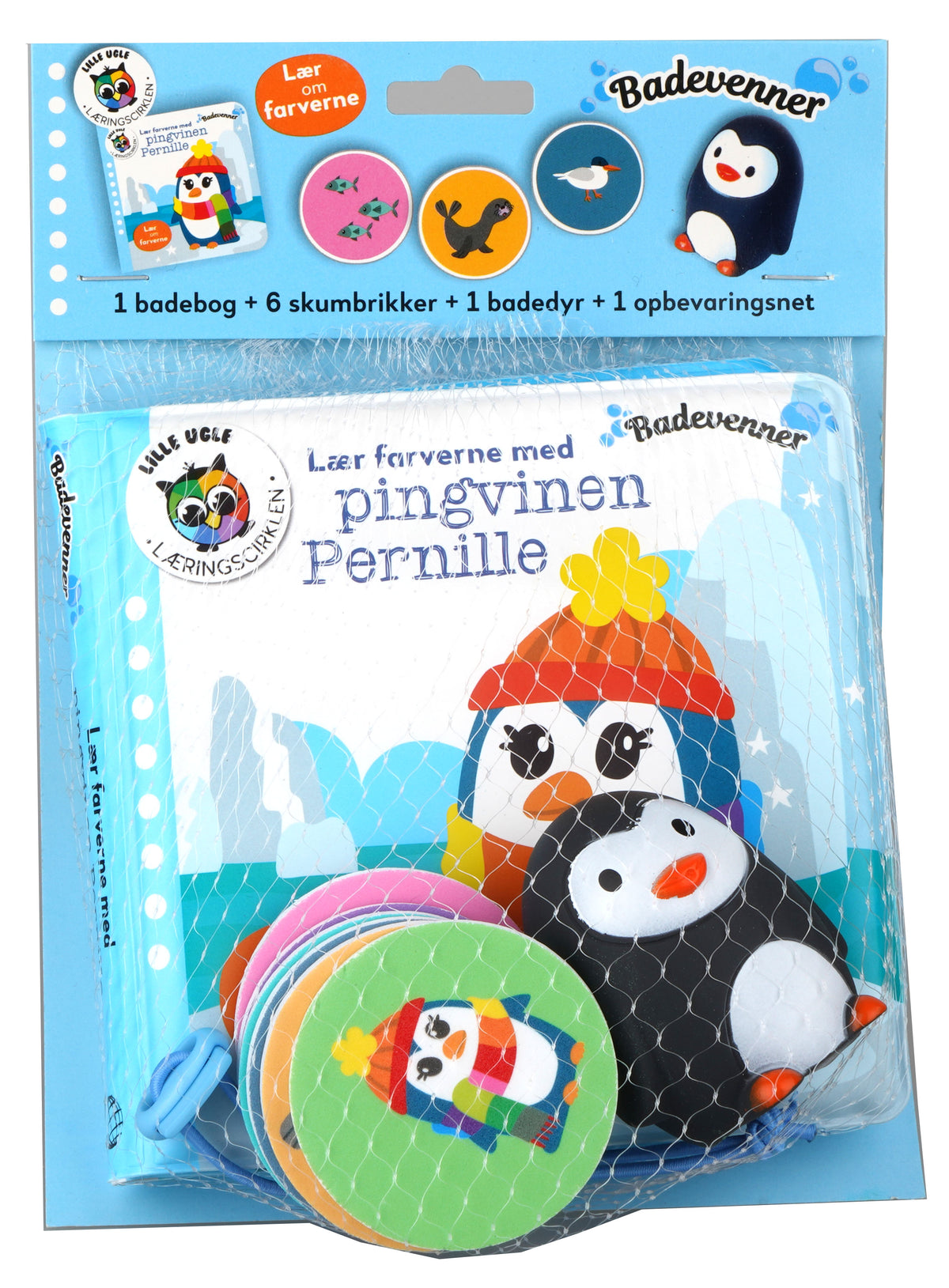 BADEVENNER - LÆR FARVERNE MED PINGVINEN PERNILLE