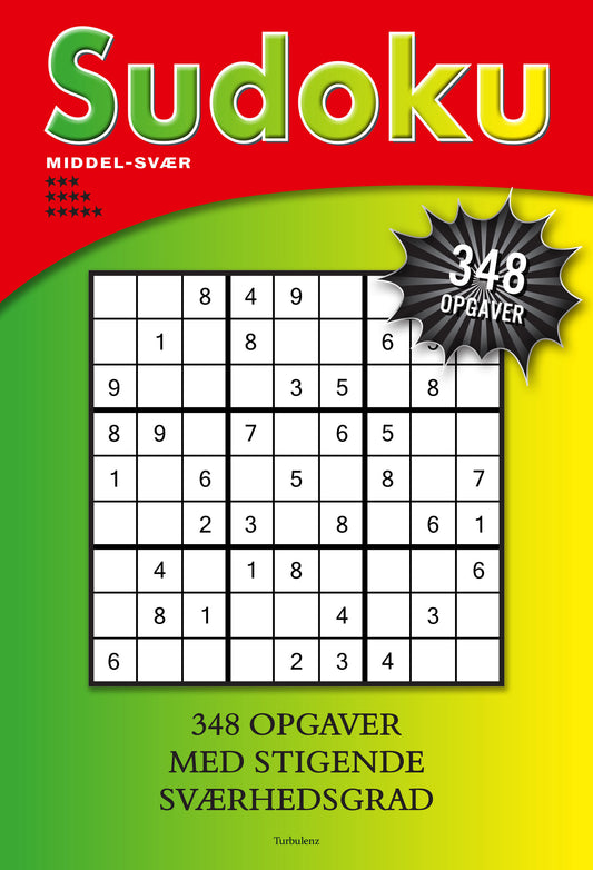SUDOKU MIDDEL/SVÆR