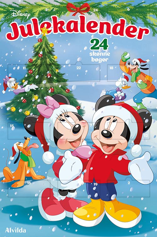 DISNEY JULEKALENDER - MED 24 BILLEDBØGER