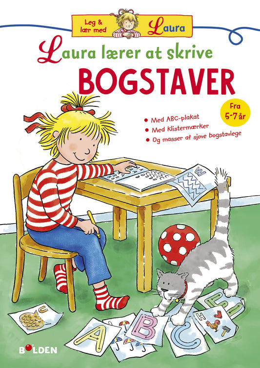 LAURA LÆRER AT SKRIVE BOGSTAVER