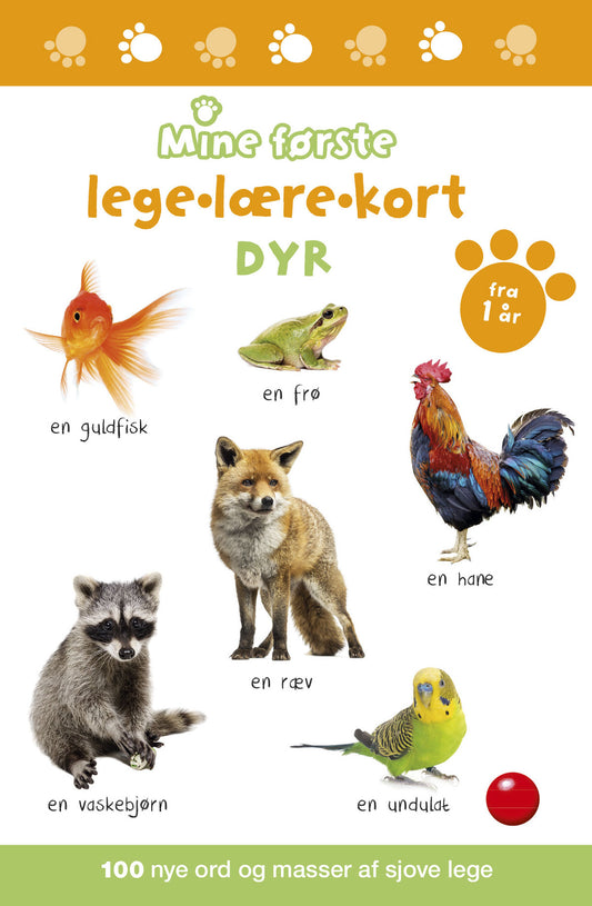 MINE FØRSTE LEGE-LÆRE-KORT DYR FRA 1 ÅR