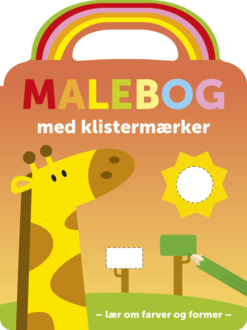 MALEBOG MED KLISTERMÆRKER GIRAF