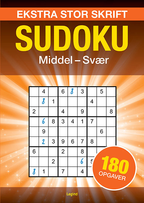 DEN STORE SUDOKU - EKSTRA ST SKRIFT MIDDEL TIL SVÆ