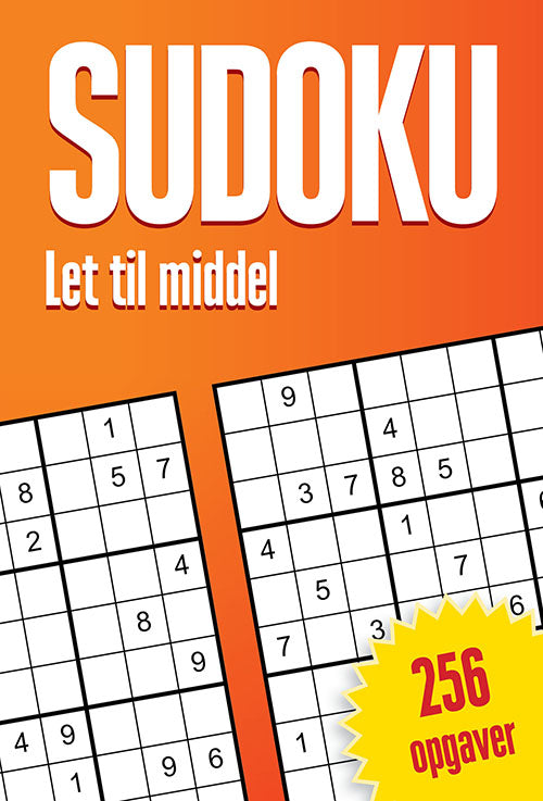 SUDOKU LET-MIDDEL 256 OPGAVER