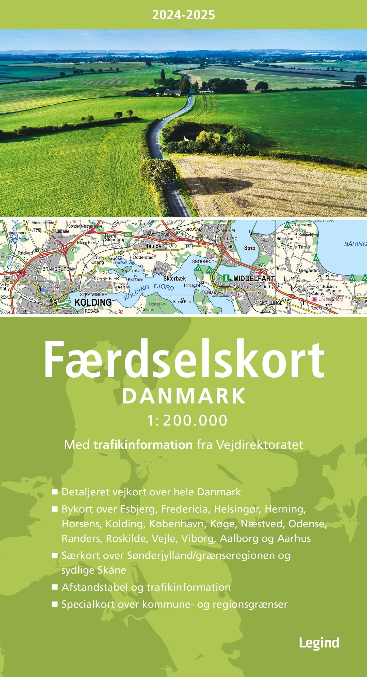 FÆRDSELSKORT DANMARK 2024-2025
