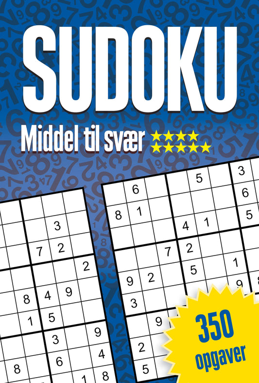SUDOKU - MIDDEL TIL SVÆR