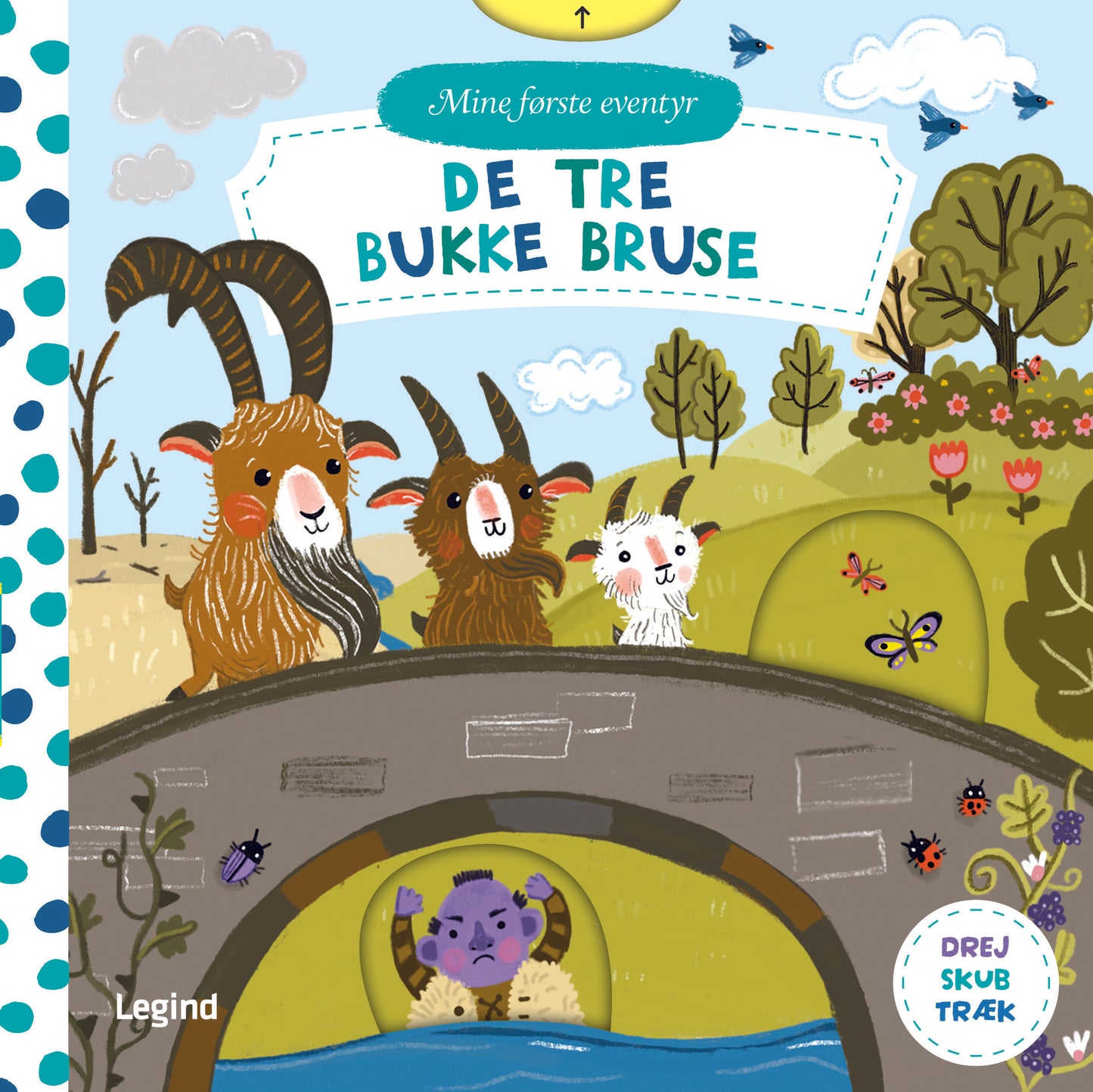 DE TRE BUKKE BRUSE DREJ, SKUB OG TRÆK