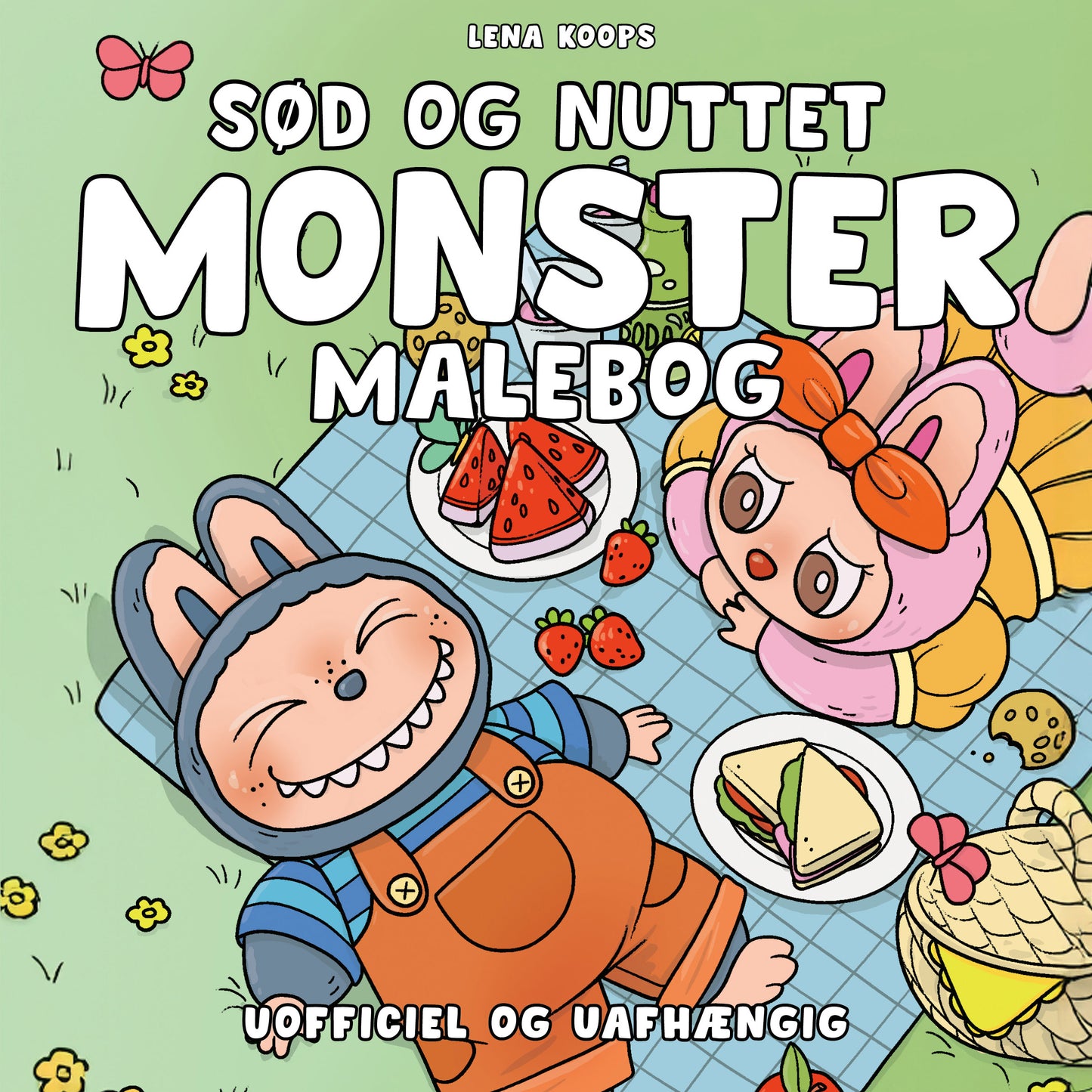 SØD OG NUTTET MONSTER MALEBOG