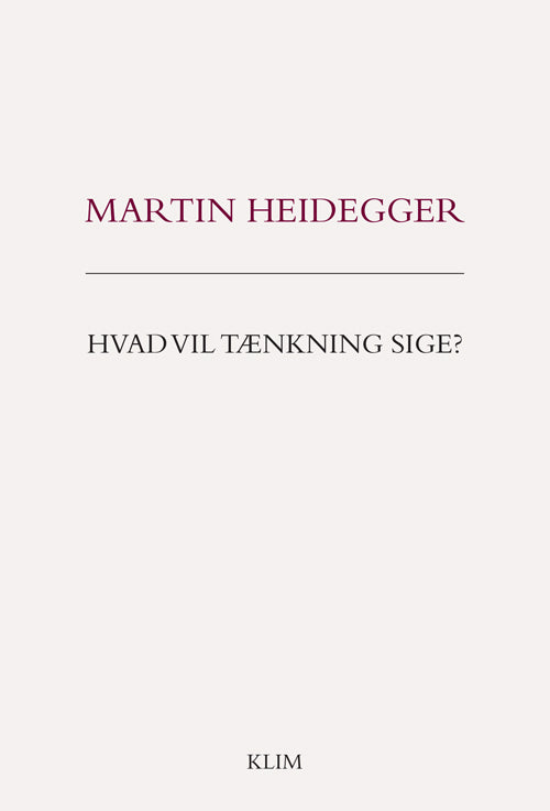 HVAD VIL TÆNKNING SIGE