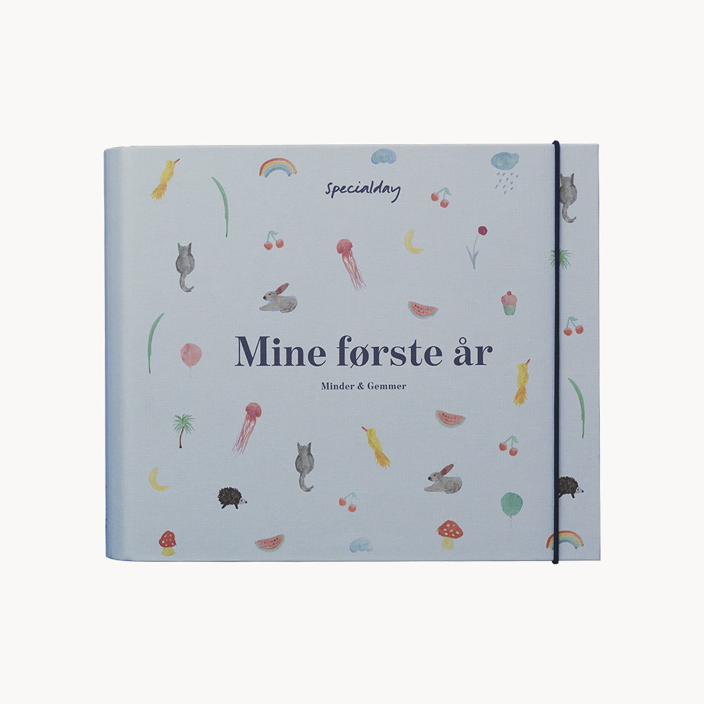 MINE FØRSTE ÅR - MINDER OG GEMMER (BLÅGRØN)