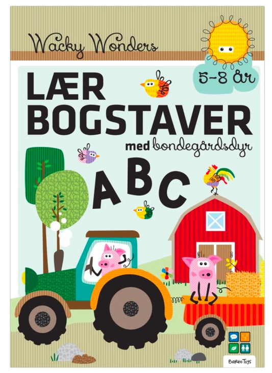 AKTIVITETSBOG LÆR BOGSTAVER MED WACKY WONDERS