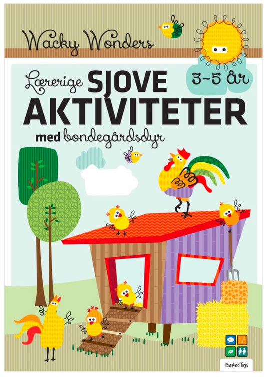 AKTIVITETSBOG MED LÆREIGE SJOVE WACKY WONDERS