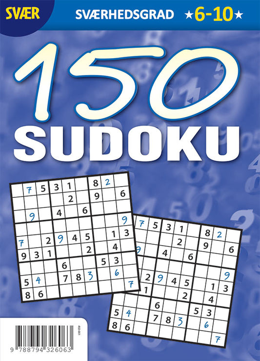 SUDOKU 150 - SVÆR