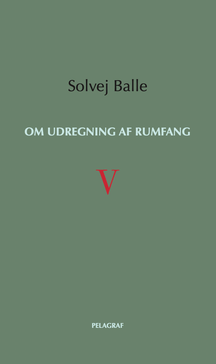 OM UDREGNING AF RUMFANG V