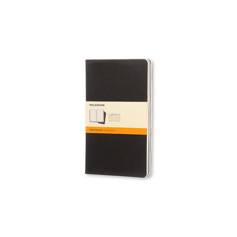 MOLESKINE NOTESBOG L SORT SÆT M/3 STK
