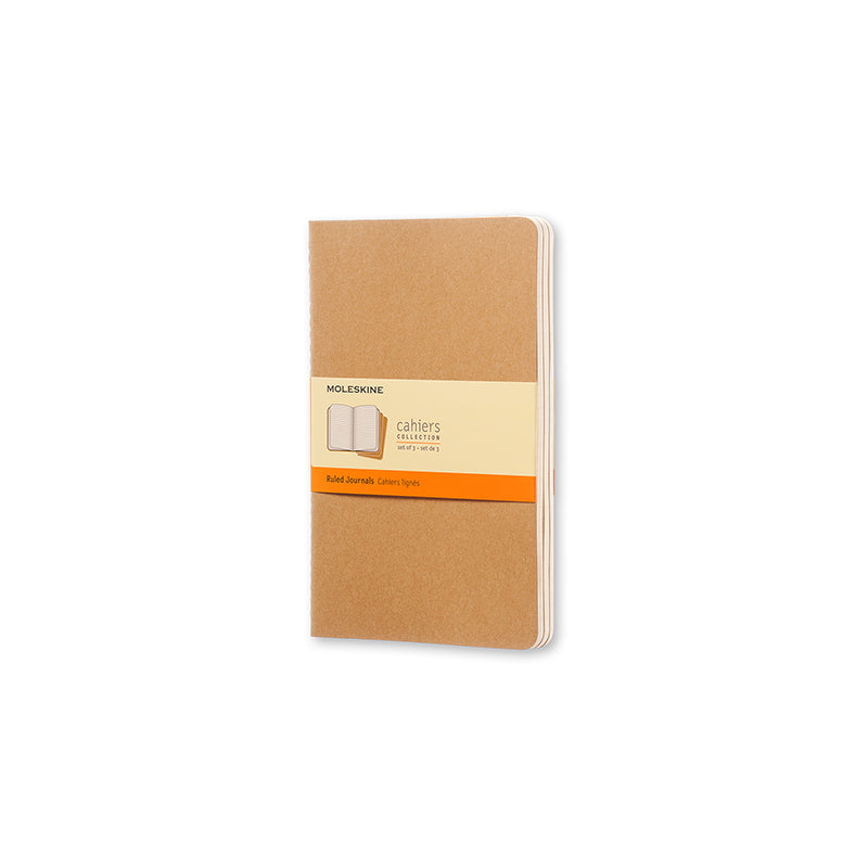 NOTESBOG MOLESKINE L KRAFT SÆT M/3 STK