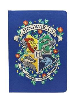 HARRY POTTER HOGWARTS CREST EMBROIDERED JOURNAL