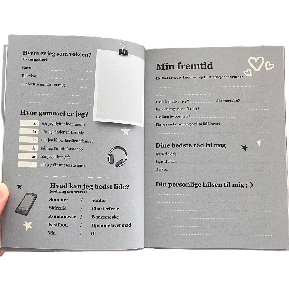 EN HILSEN TIL KONFIRMANDEN - BLÅ/GRÅ