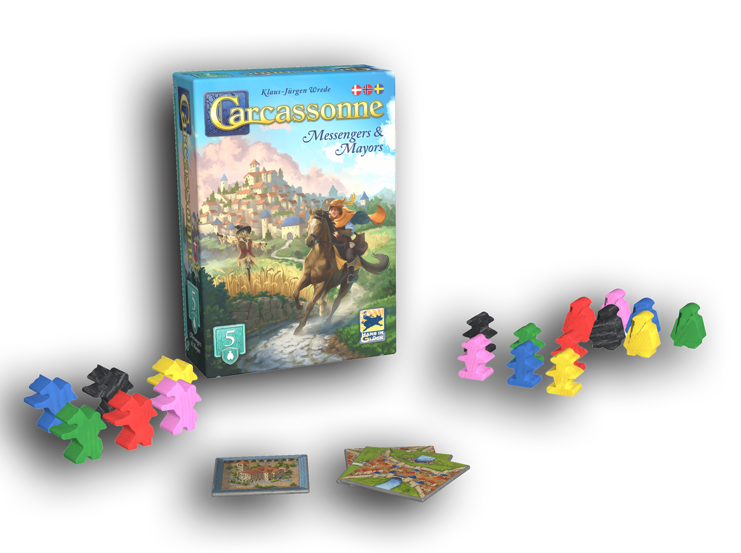 CARCASSONNE MESSENGERS AND MAYORS