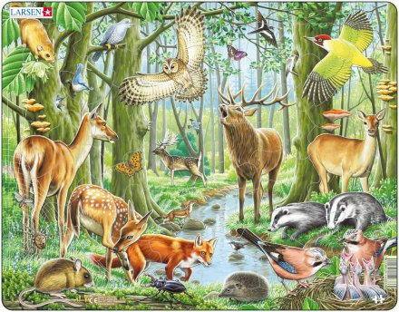 LARSEN PUSLESPIL EUROPEAN FOREST 40 PCS