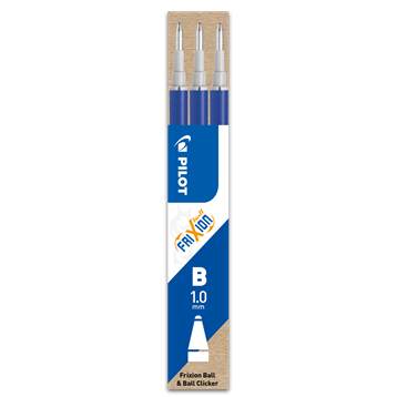 FRIXION CLICKER 1,0 REFILL BLÅ (3)