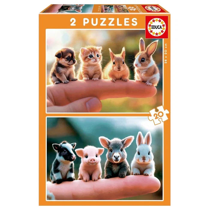 EDUCA 2X20 BABY ANIMALS