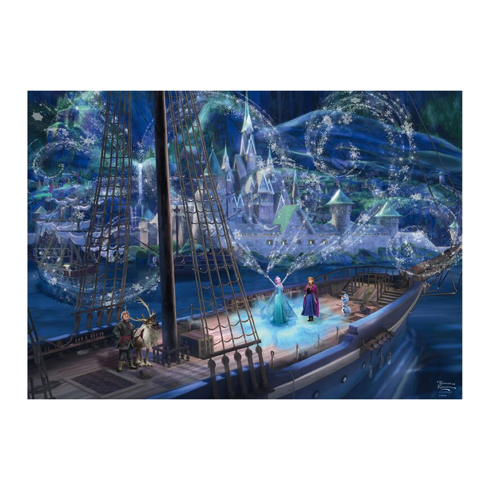 THOMAS KINKADE DISNEY FROZEN, LOVE AND MAGIC 1000 BRIKKER