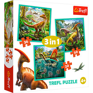 TREFL THE EXTRAORDINARY WORLD OF DINOSAURS 3 I 1