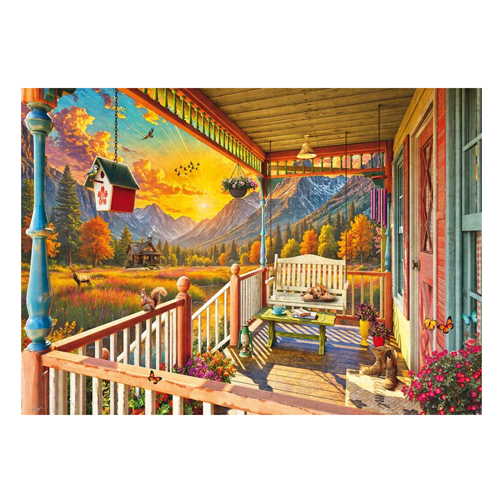 MOUNTAIN VERANDA 1000 BRIKKER SCHMIDT PUZZLE