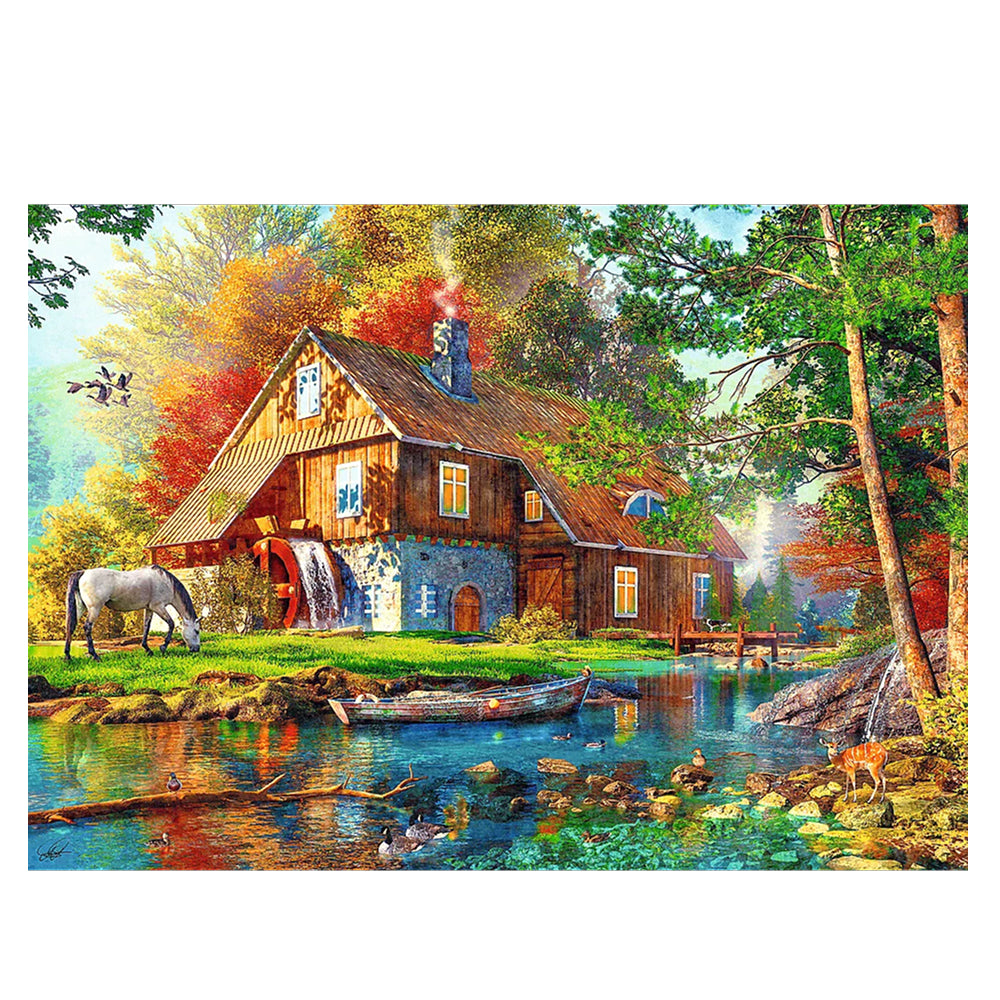 COTTAGE BY THE RIVER TREFL 500 BRIKKER