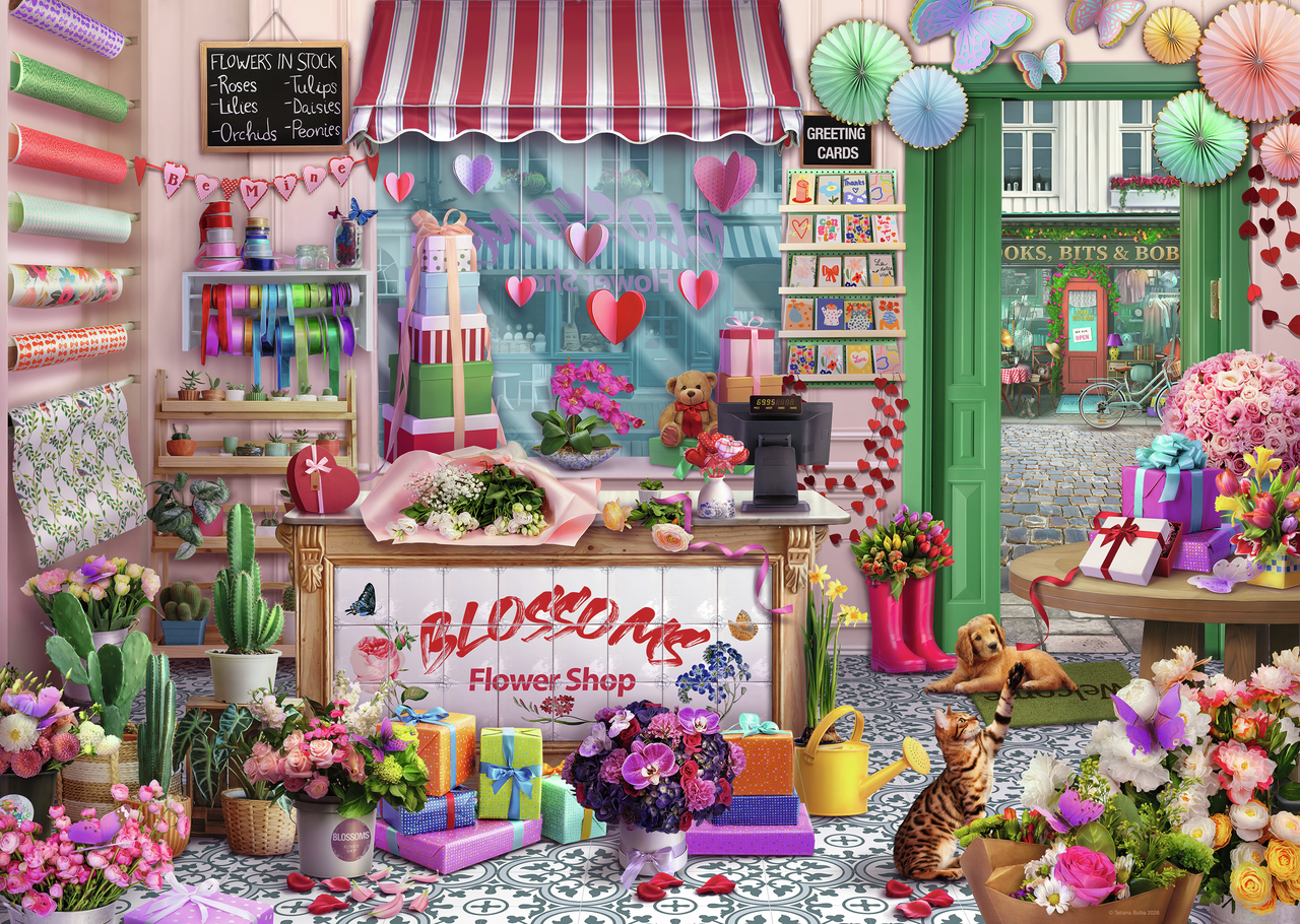 BLOSSOMS FLOWERSHOP 1000 PCS.
